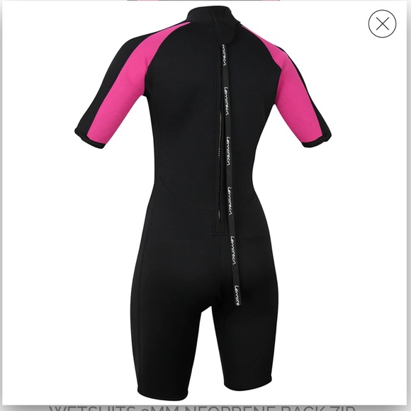 NWT Size 10 LEMORECN WOMEN SHORTY WETSUITS 3MM NEOPRENE BACK ZIP DIVING SUITS - Picture 2 of 9